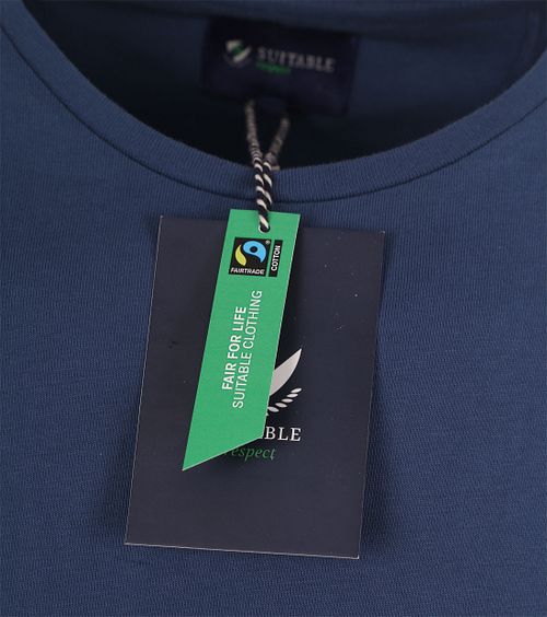 Suitable Respect T-shirt Jim Denim Blauw Product / Detail