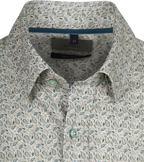 Suitable Shirt Paisley Green Product / Detail