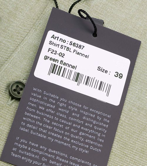 Suitable Shirt Widespread Flanel Green Product / Detail