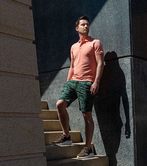 Suitable Shorts Leafs Mörkgrön Model / Voorkant