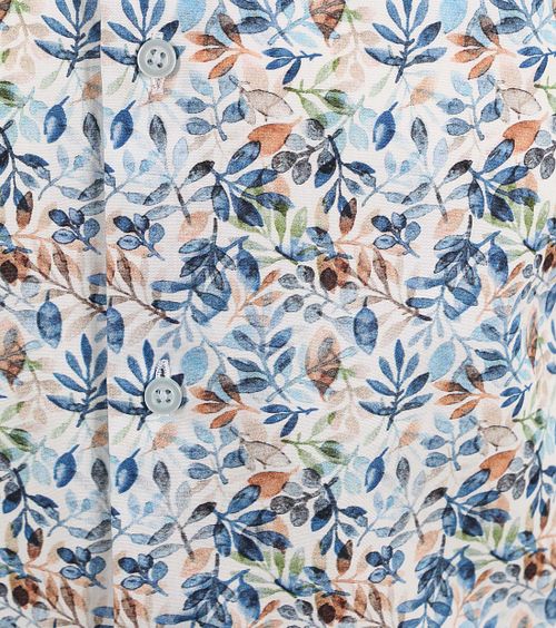Suitable Kortärmad Skjorta Blommönster Blå Product / Detail