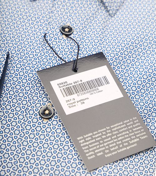 Suitable Skjorte med blomsterprint, blå 267-9 Product / Detail