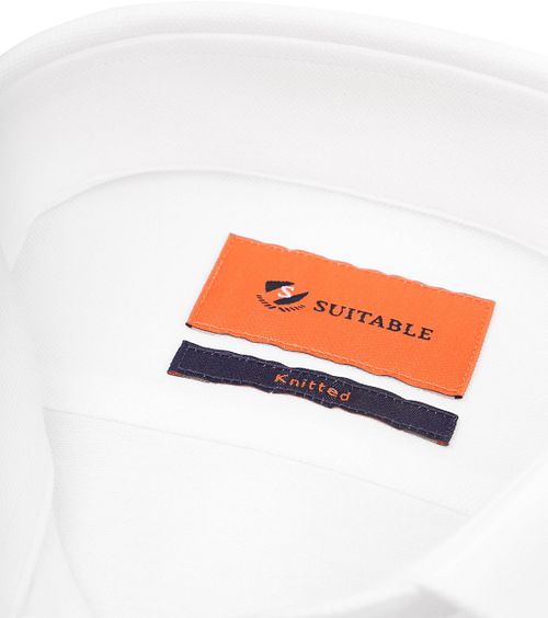 Suitable Skjorte Strikket Piqu&eacute; Hvit Product / Detail