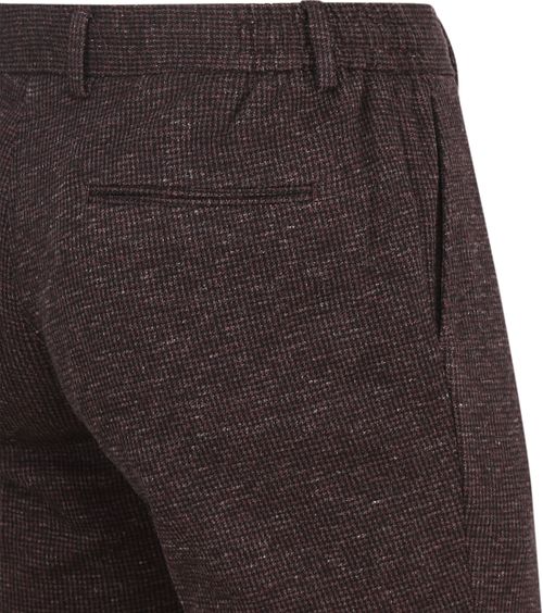 Suitable Chino w pepitkę Aurbergine Product / Detail