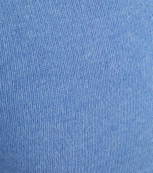 Sweter z jagnięcej wełny Suitable z dekoltem w serek, niebieski Product / Detail