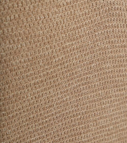Suitable sweter z krótkim zamkiem, struktura, beżowy Product / Detail