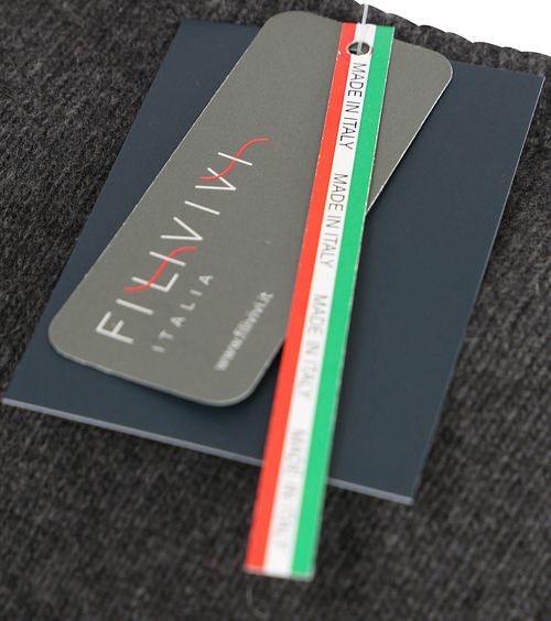 Suitable Sweter z wełny jagnięcej z dekoltem w serek antracytowy Product / Detail