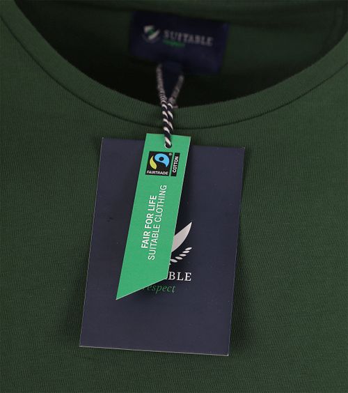 Suitable Respect T-shirt Jim Donkergroen Verpakking