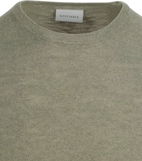 Suitable Pikétröja i Linne Grön Product / Detail