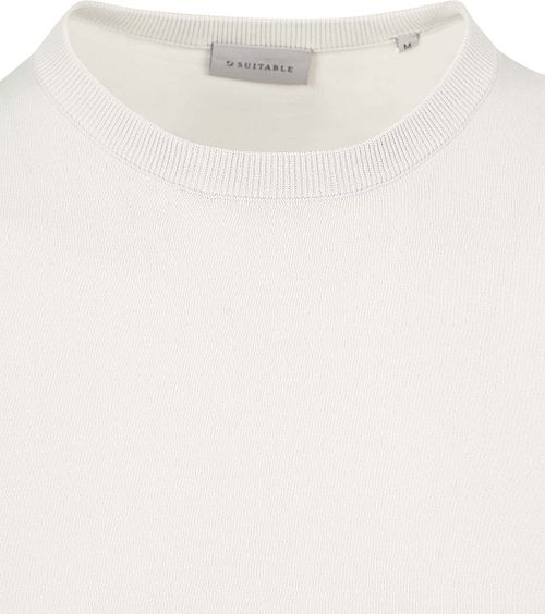 Suitable Stickad T-shirt Wap Ecru Product / Detail