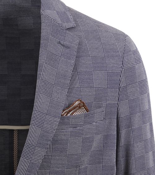 Traje Suitable Flex de cuadros azul Product / Detail