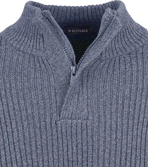 Suitable Mou Half Zip Trøje Blå Product / Detail