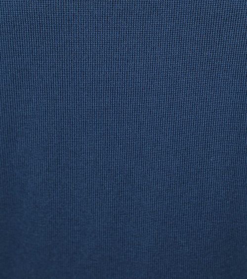 Suitable Merino Half Zip Trui Indigo Blauw Product / Detail