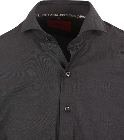 Suitable Twill Hemd Antraciet Product