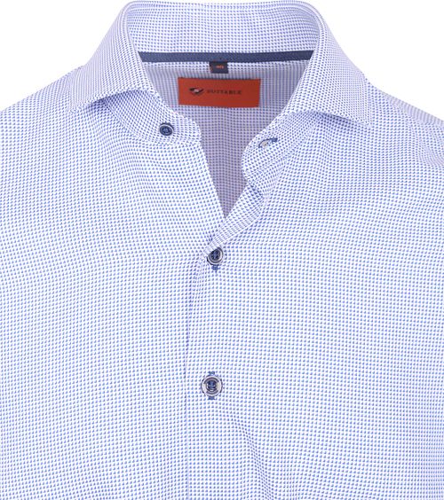 Suitable Twill Skjorta Tryck Ljusblå Product / Detail