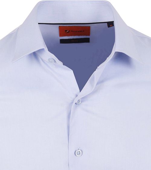 Suitable twill skjorte i lys blå Product / Detail