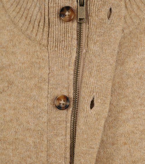 Suitable Vest Austus Wolmix Beige Product / Detail