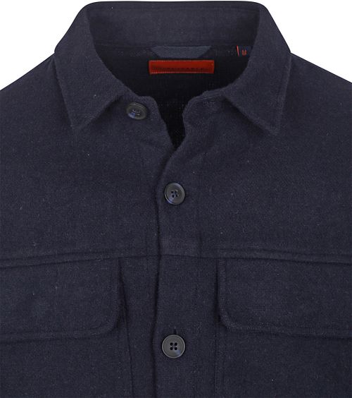 Suitable Overshirt August i Uldmiks i Marineblå Product / Detail