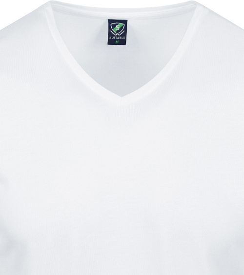 Suitable Vibambo T-Shirt de cuello de pico blanco (pack de 2) Product / Detail