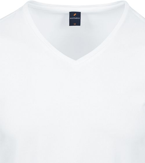 Suitable Vitasu T-Shirt z dekoltem w serek biały 6-pack Product / Detail