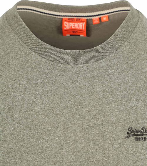 Superdry Klassisk T-shirt i olivgrön melange Product / Detail