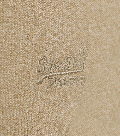 Superdry Klassiskt Poloshirt Melange Beige Product / Detail