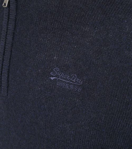 Superdry Henley Essential Half Zip granatowy Product / Detail