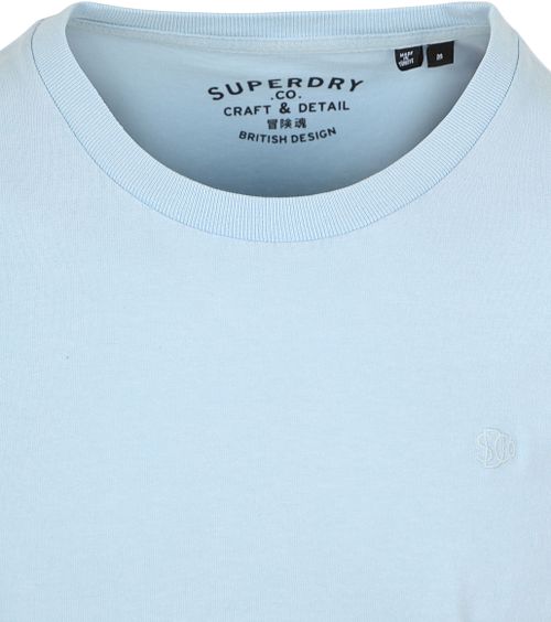Superdry T-shirt Essentials i afslappet stil i lyseblå Product / Detail