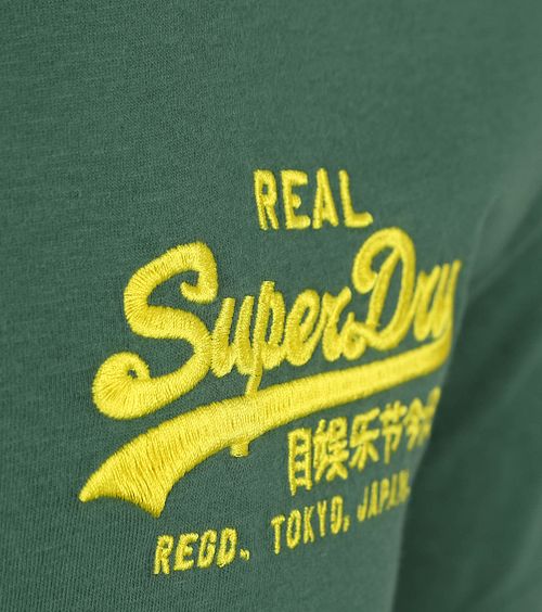 Superdry T-shirt med en afslappet stil i grøn Product / Detail