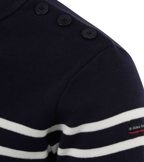 Sweter Armor-Lux Groix w paski, granatowy Product / Detail
