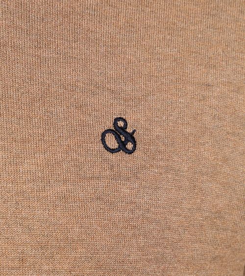 Sweter Scotch and Soda w kolorze Camel Melange Product / Detail