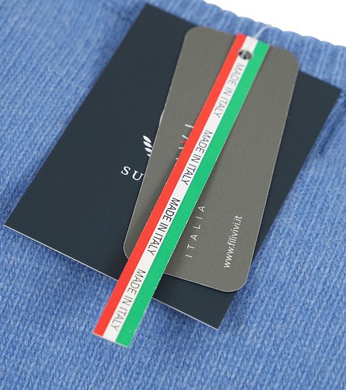 Sweter z jagnięcej wełny Suitable z dekoltem w serek, niebieski Product / Detail