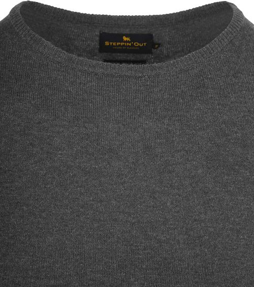 Sweter z wełny merynosów Steppin' Out w kolorze antracytowym Product / Detail