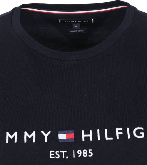 T-Shirt Tommy Hilfiger con logo blu scuro Product / Detail