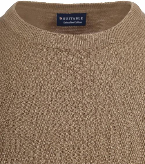 Jersey Suitable con textura en color topo Product / Detail