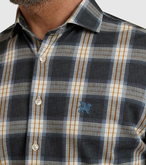 Vanguard Overhemd Ruit Donkerblauw Model / Detail