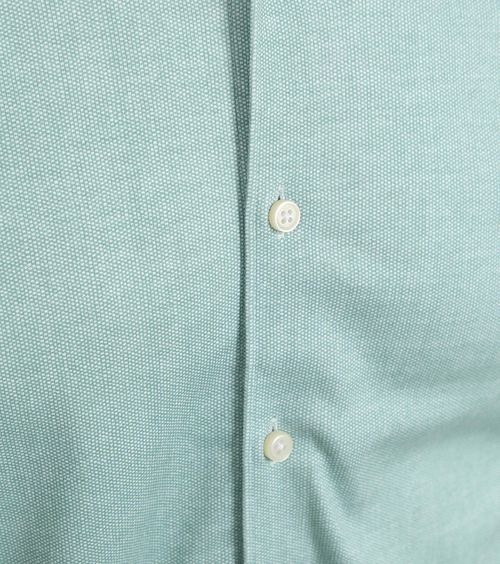 Desoto Camicia no iron con colletto Kent verde Product / Detail