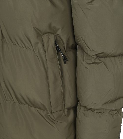 Superdry Chaqueta puffer larga con capucha negra Product / Detail