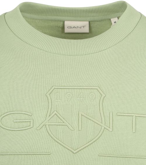 Gant Pullover Embossed Logo Vert Clair Product / Detail