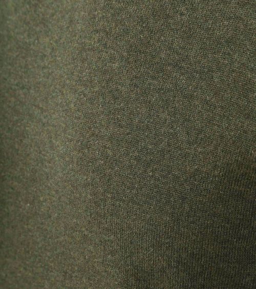 Steppin' Out Pullover Col-V Laine Merino Vert Olive Product / Detail