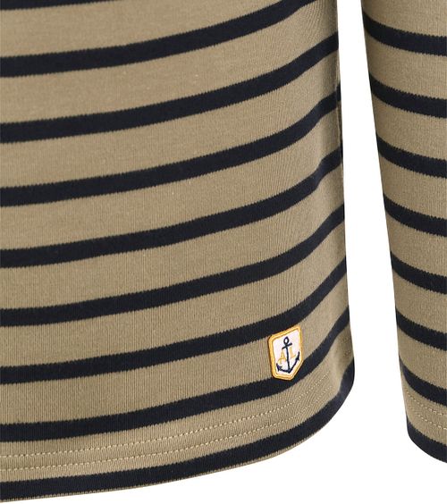 Armor-Lux Pull Houat Rayures Vert Foncé Product / Detail