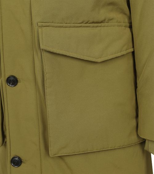 Scotch & Soda Veste Parka Vert Olive Product / Achterkant