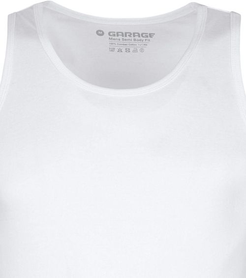 Garage Stretch Basic Singlet Weiß Product / Detail