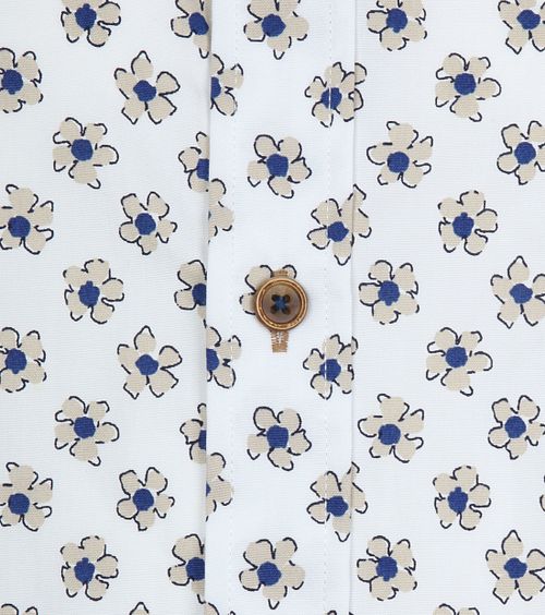 Suitable Cas Hemd Bloemen Wit Product / Detail