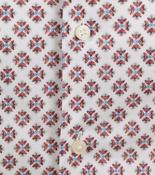 Desoto Short Sleeve Overhemd Print Wit Product / Detail