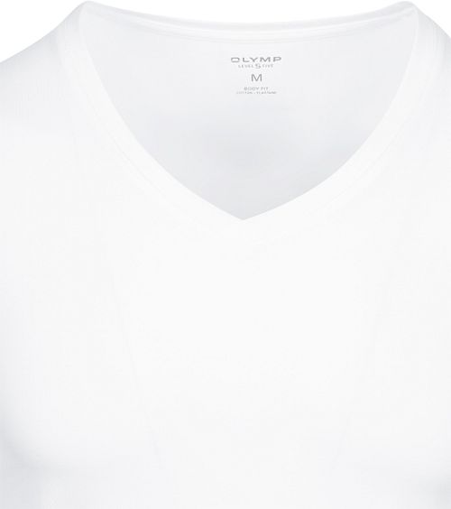 OLYMP T-Shirt Diepe V-Hals Stretch Product / Detail