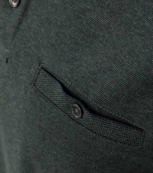 CASAMODA Polo z długim rękawem ciemnozielone Product / Detail
