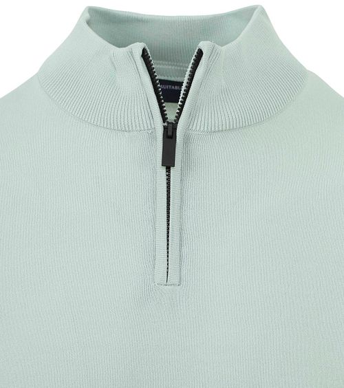 Suitable sweter Half Zip w kolorze miętowym Product / Detail