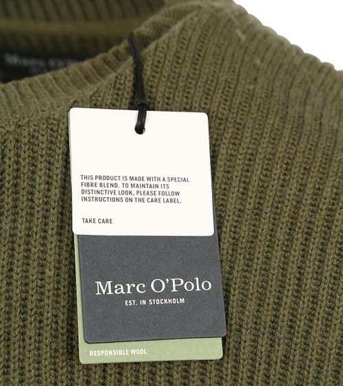 Marc O'Polo sweter z mieszanki wełny w kolorze zielonym Product / Detail