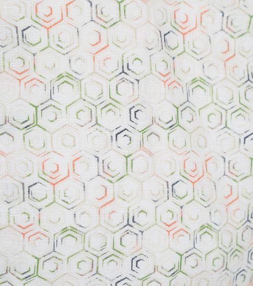 No Excess Koszula lniana z nadrukiem w kolorze off-white Product / Detail
